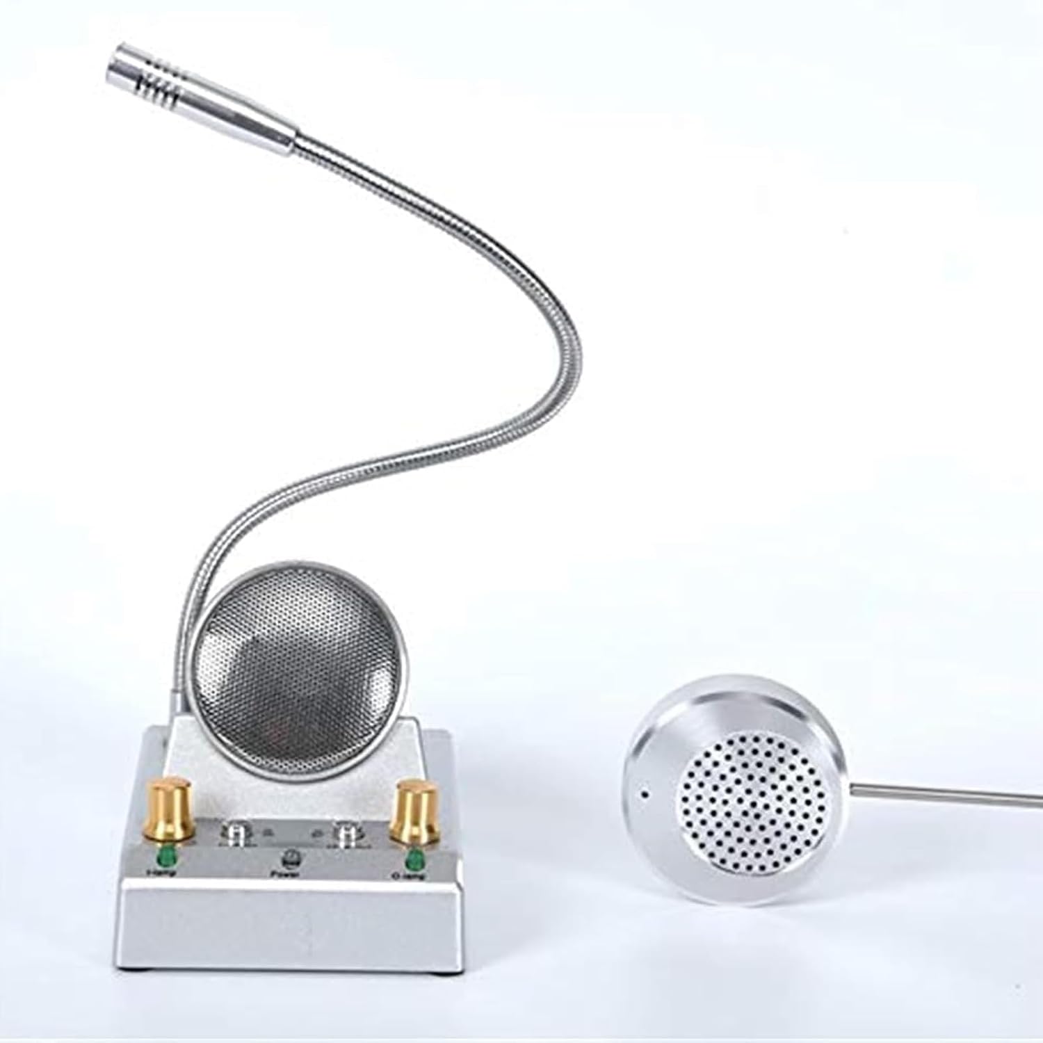 Window Speaker Intercom, Dual Way Interphone for Busine, Dual-Way Call Effect is Good/Dual-Way Call Effect is Good, for Office/Hospital