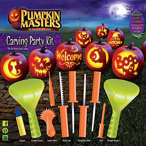 Pumpkin Masters Halloween Pumpkin Party Carving kit - 12 patterns
