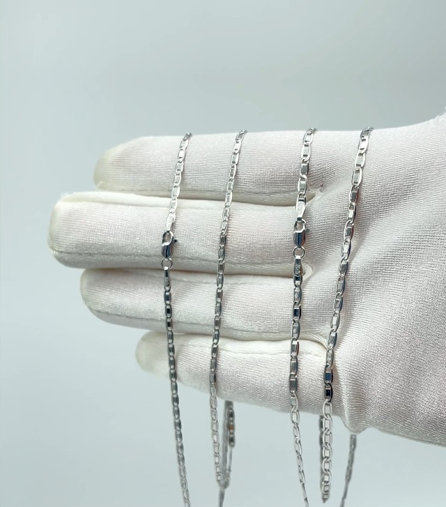 JEWELHEART 14K Gold Necklaces For Women Trendy 2.3mm White Real