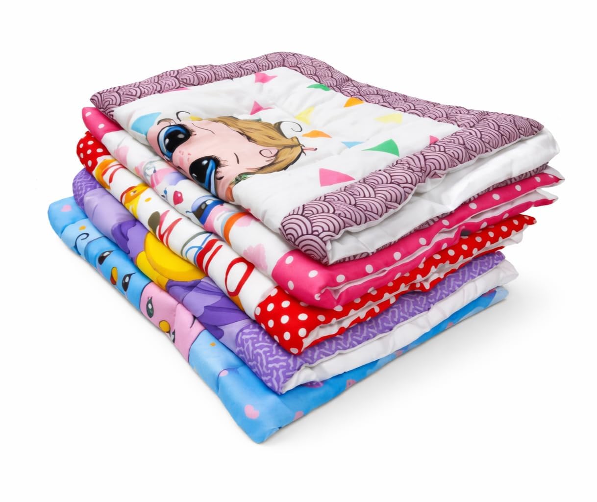 Baby Godadi Set – Soft Cotton Baby Bedding Quilt for Newborn, Lightweight Baby Blanket for Crib, Stroller & Sleeping, (Multicolor Design)_Pack of 5-image-5