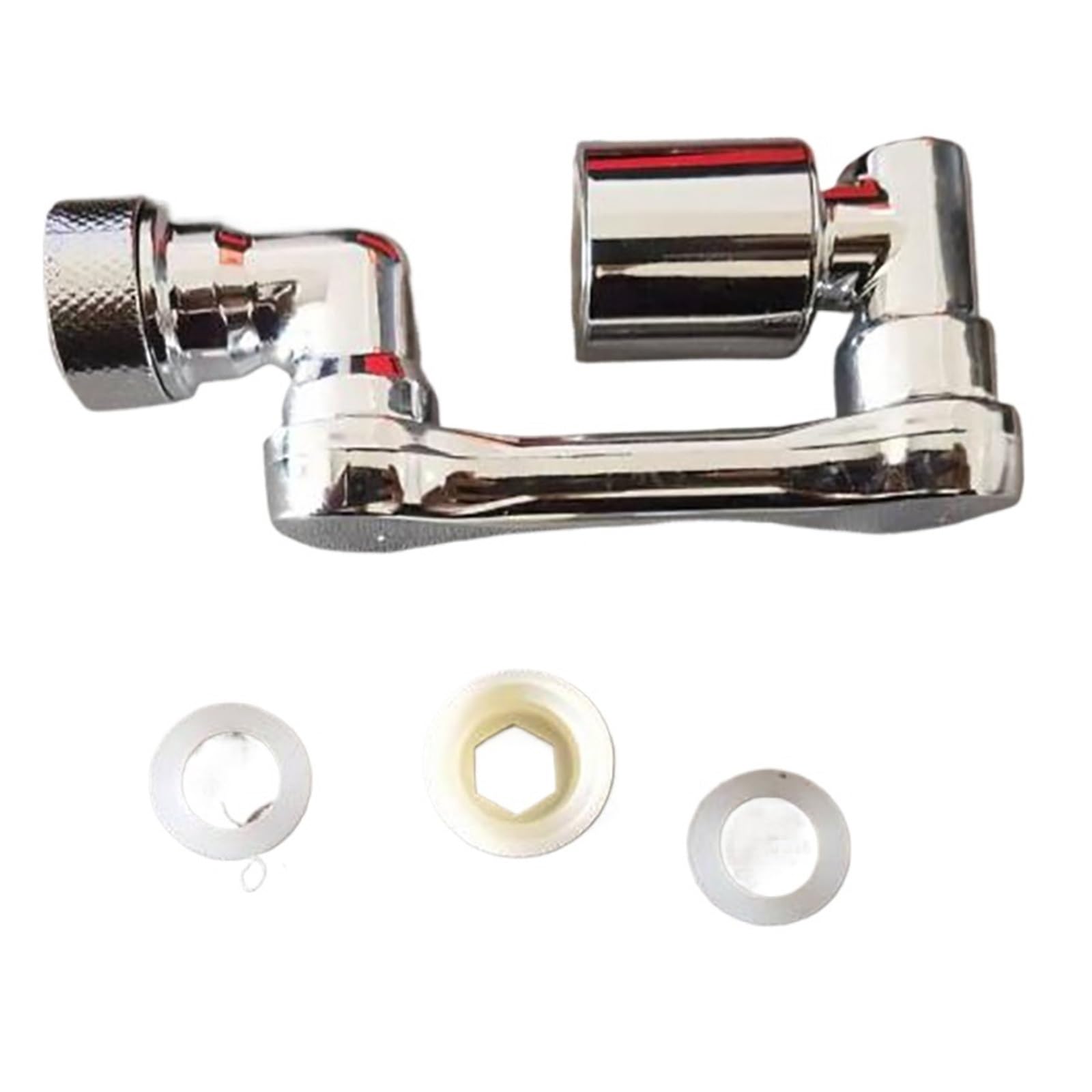 Rotation Faucet Aerator Splash Kitchen Tap Extend Water Nozzle Faucet Adaptor Faucet Bubbler Robotic Arm Faucet Extender(Faucet Extender)