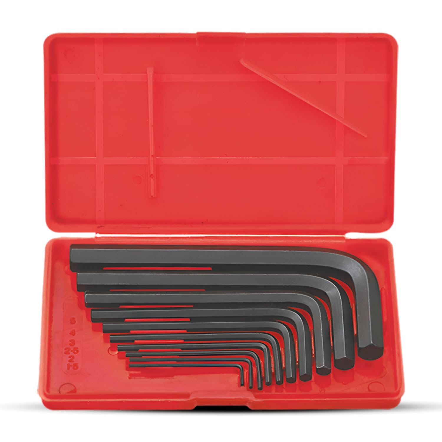 FREEMANS AKI10 Allen Key Set of 10 Pieces, Chrome Vanadium Steel, Heat Treated, Black Phosphate Finish, Ideal for Home and DIY Use (Set of 10 Pcs)