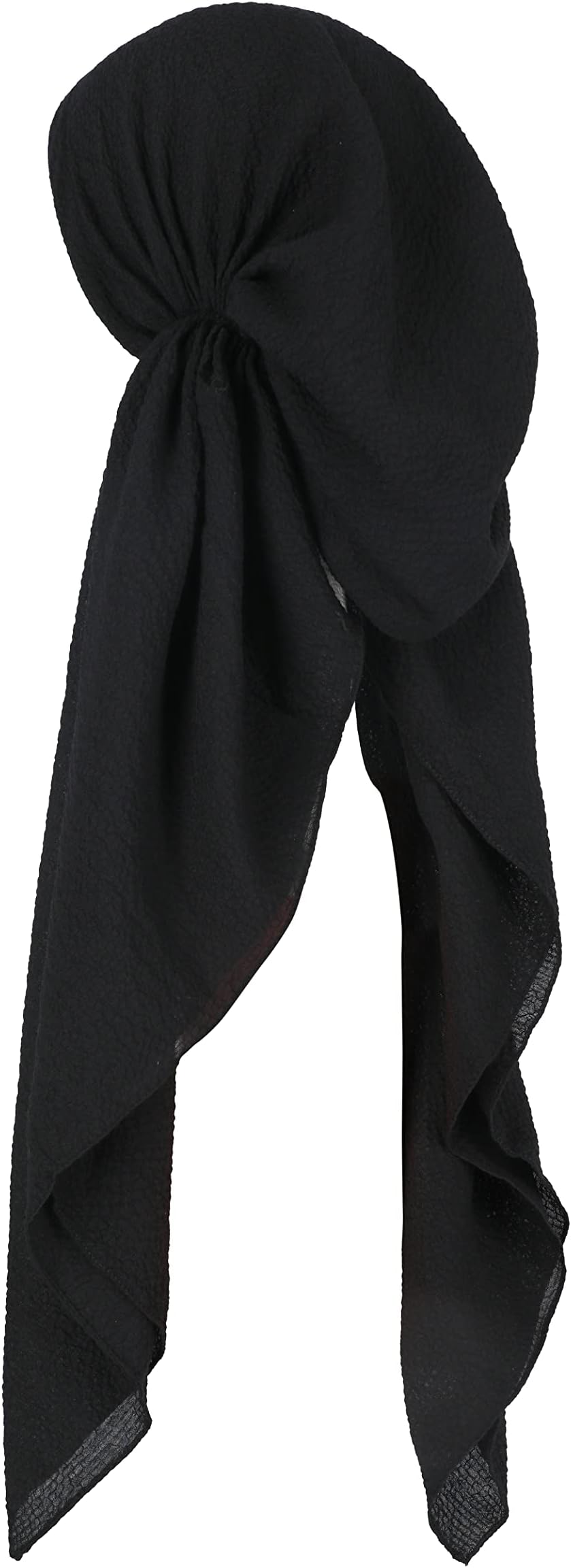 Pretied Head Scarves for Women Featuring Lightweight Crimped Material and Attractive