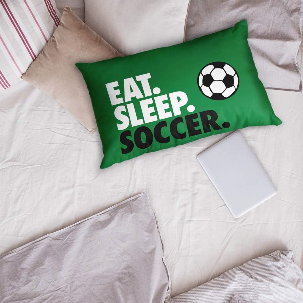 ChalkTalkSPORTS Eat. Sleep. Soccer. Pillowcase | Home Decor | Green