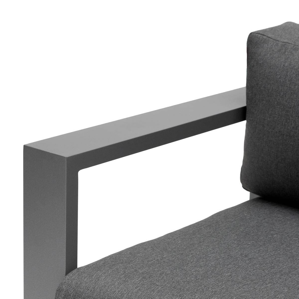 Hespéride - Canapé de Jardin Allure Graphite et Gris zebrano