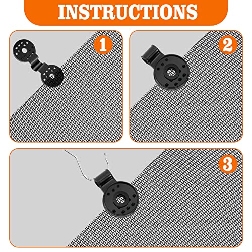 40 Piece Shade Cloth Plastic Clips Round Plastic Black Clips For Sun Shade Net, Anti Bird Netting, Garden Netting, Shade Netting, Shade Fabric Accessories #TOP5