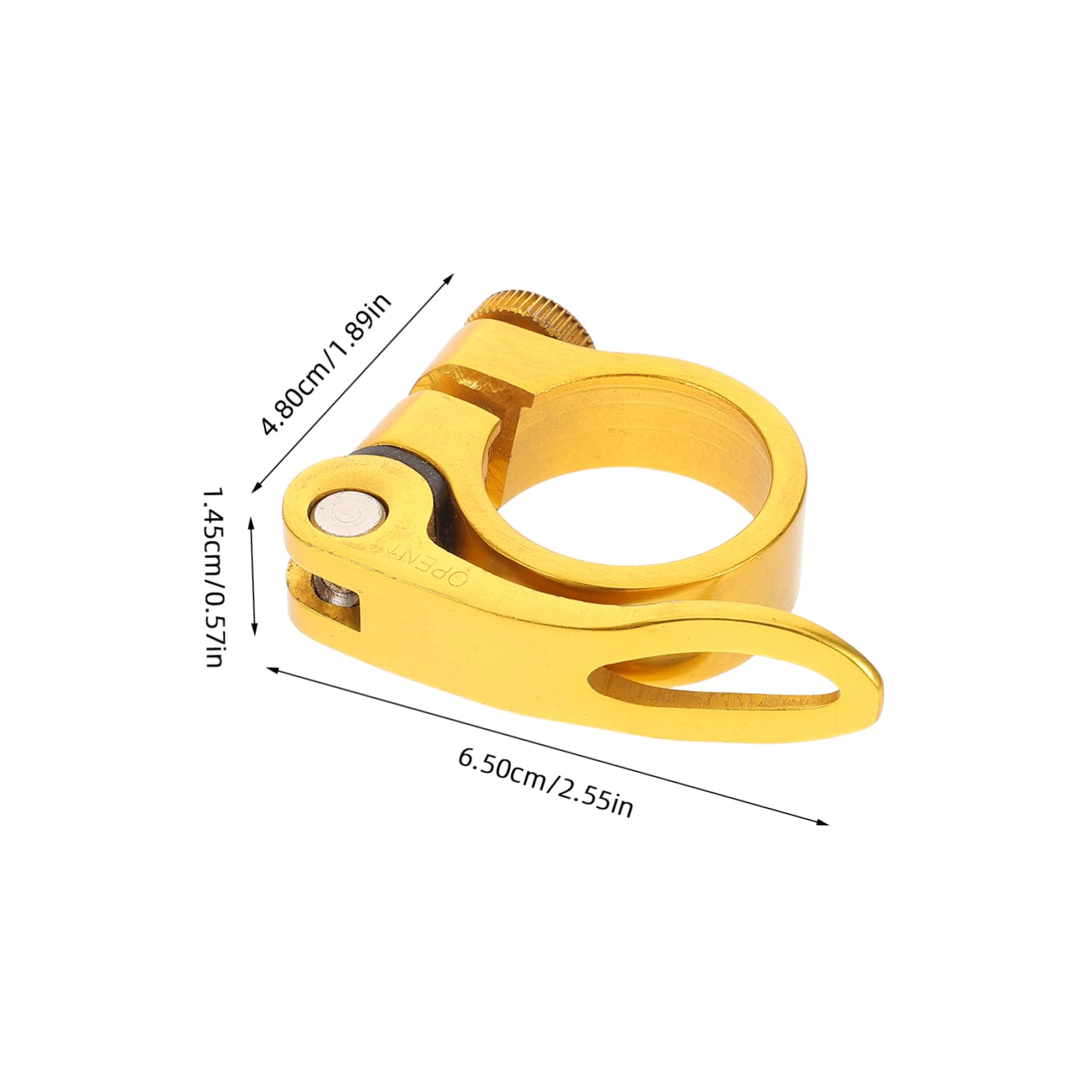 BESTonZON Bike Quick Release Seat Post Clamp Aluminum Alloy Collar for Compatibility with Mountain and Road Bikes Secure Saddle Clamp for Quick Adjustments and Enhanced Stability
