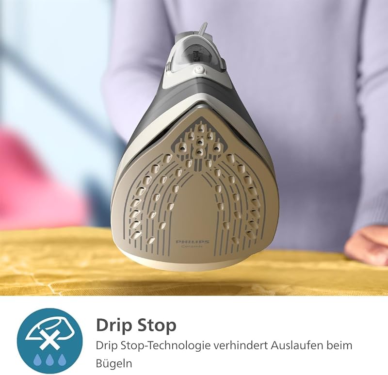 Philips 2000 Series gőzvasaló 2000W, 25g/min gőztermelés, kerámia talp, szürke