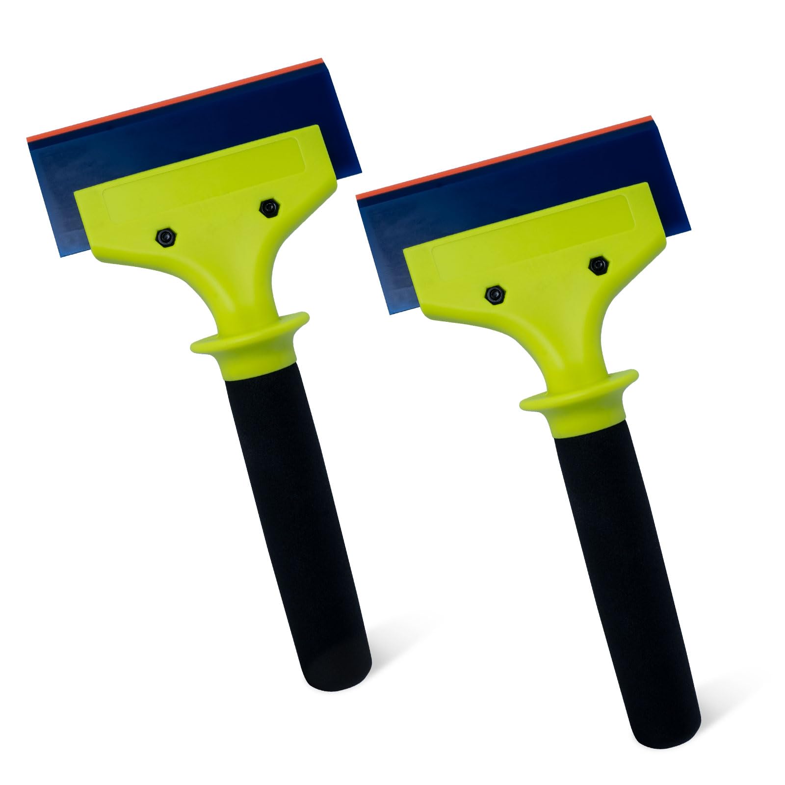 NEWISHTOOL Window Tint Tools 2 Pack Rubber Squeegee with Nylon Handle, 5-in