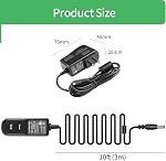 [ETL Certifié] 9V Cord de puissance pour frère P-Touch PT-D210 PTD220 PT-H110 Label Maker, Remplacement pour AD-24/AD-24ES Adaptateur de puissance, 10Ft Câble de chargeur, compatible UL/FCC/RoHS