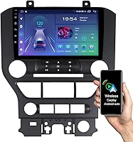Vista 1 de ASURE 9 inch Car Stereo Radio GPS Navigation Unit for Ford Mustang 2015-2020 Manual A/C Version,4 Core 2G+32G Android System with Wireless