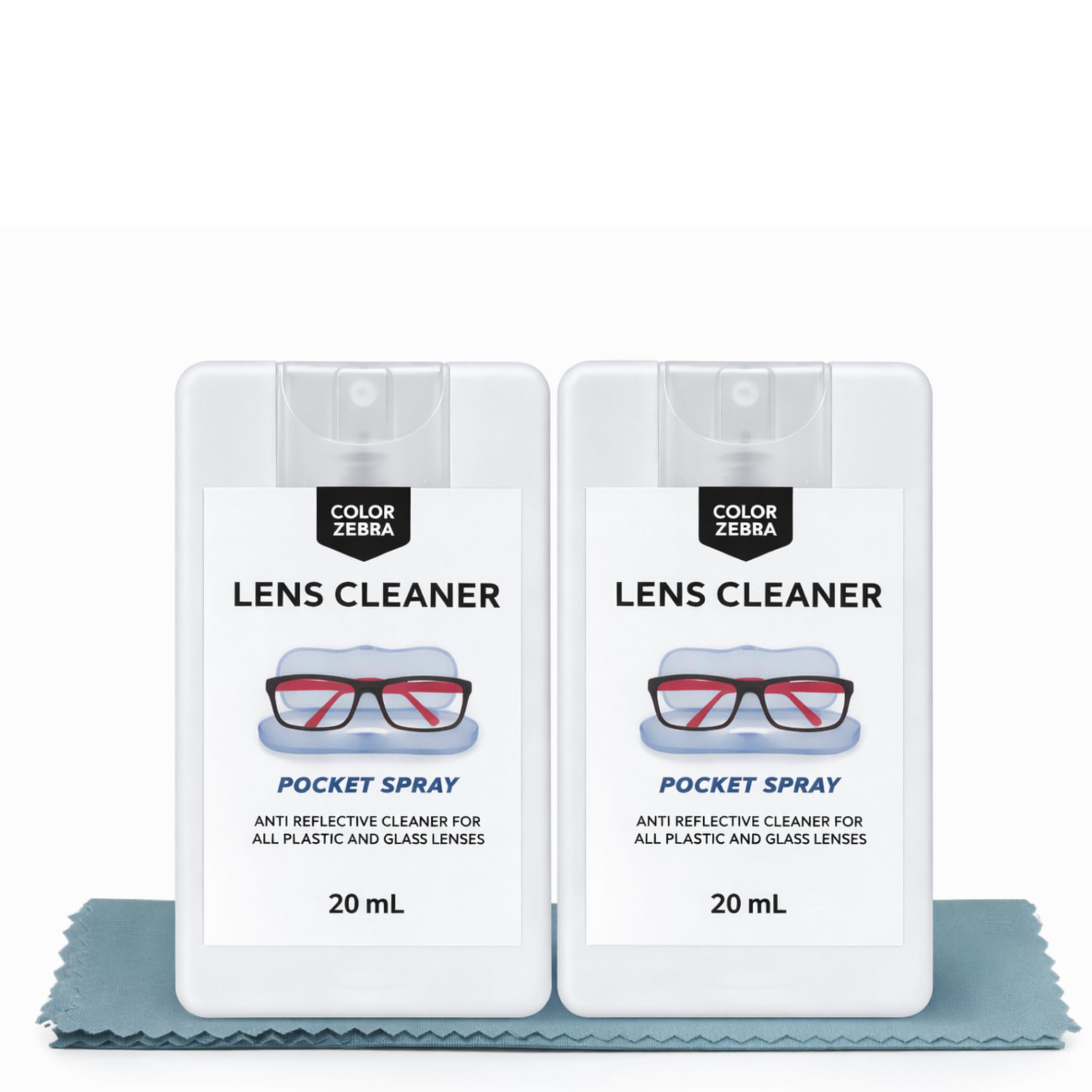 Spectacles And Sunglasses Cleaning Pocket Spray | Eye Wear Glass Cleaning Spray | PACK 2 x 20 ML