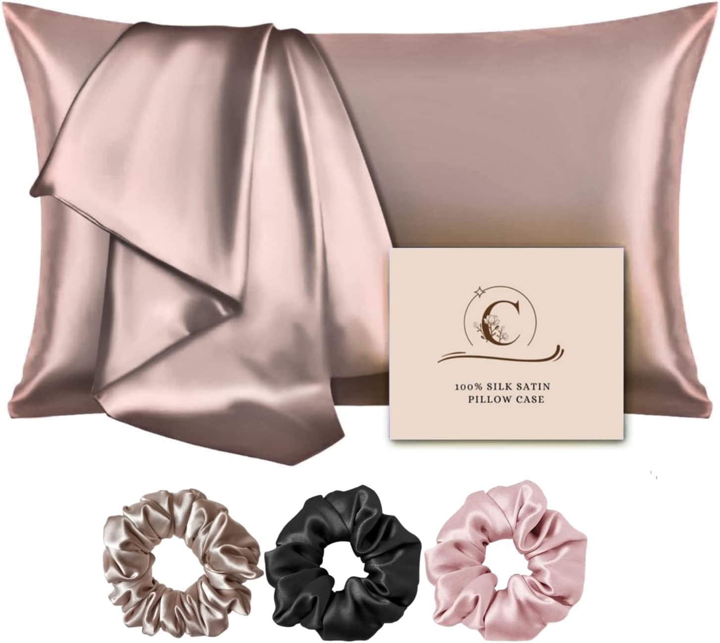 Buy Candibella’s Satin Silk Pillow Covers for Hair and Skin, Pack of 2