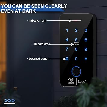 IP68 TUYA Access Control, 4-in-1 Fingerprint/Card/Code/APP