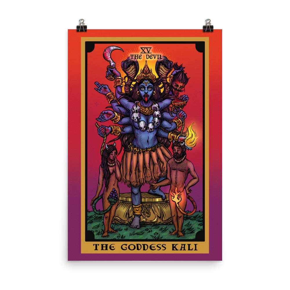 Amazon.com: The Goddess Kali The Devil Tarot Card Poster - Hindu