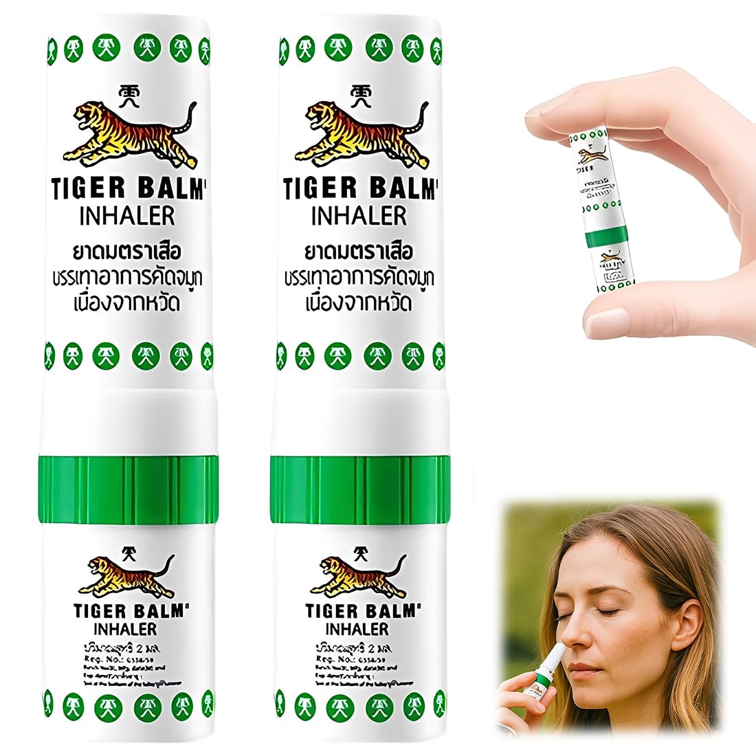 2 Pezzi Inalatore Nasale per Aromaterapia - Inalante Nasale Stick - Supporto per Concentrazione - Uso con Oli Essenziali