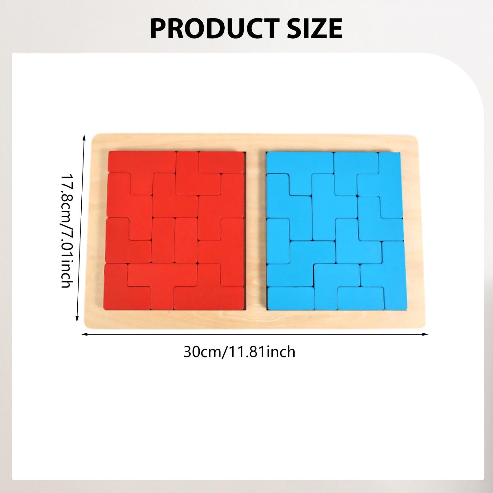 MagiDeal Puzzle in Legno con Blocchi Decorativi, Gioco Rompicapo per Bambini E Adulti, Ragazzi E Ragazze.