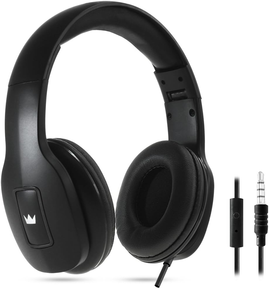 Stereo Headphones with Integrated Microphone Crown Micro