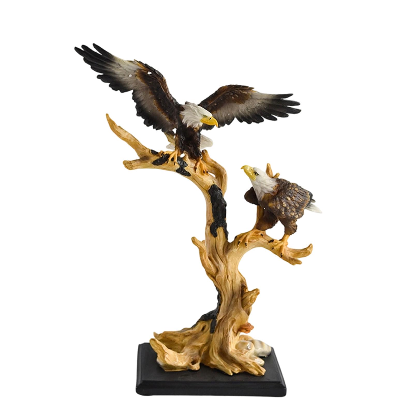 PANGBOER Bald Hawks Garden Statues for Outdoor Animal Sculptures Resins Figurines Desktop Decorations for Home Decors Magnificent Figurine