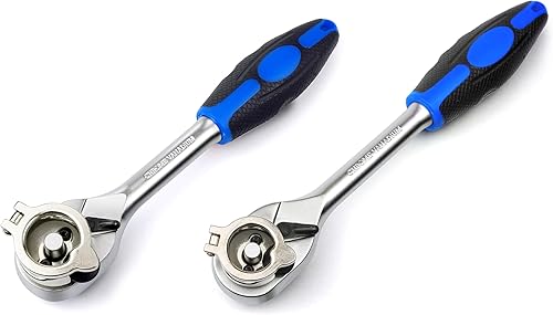 Paquete de trinquete de rueda fácil, 12 pulgada y 38 pulgadas, acción de trinquete de 72 dientes, mecanismo de liberación rápida, rotador,