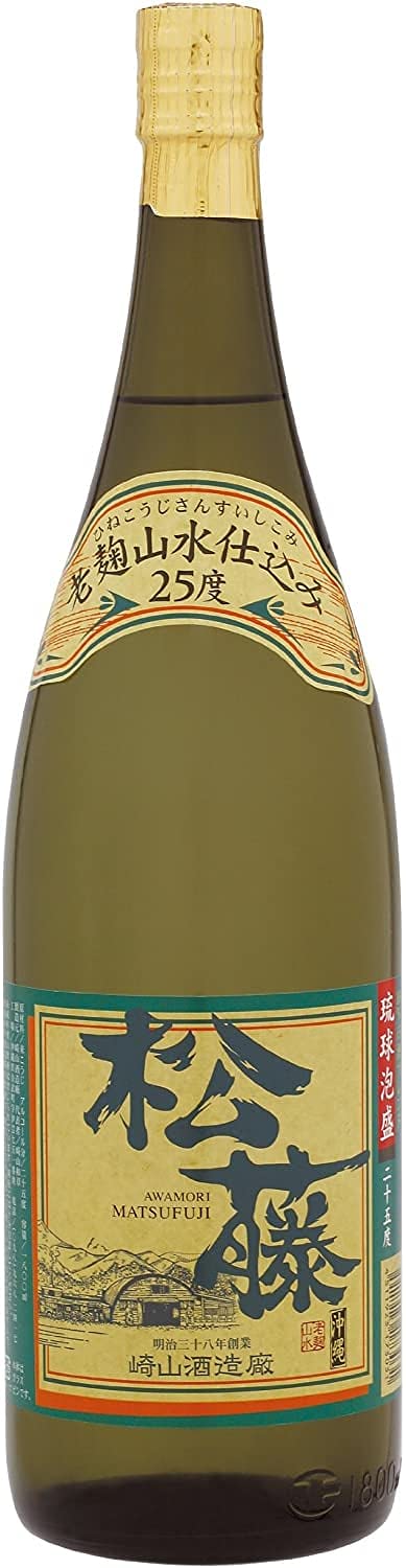 Amazon.co.jp: 琉球泡盛 松藤 古酒ブレンド 老麹仕込み 25度 一升瓶×6