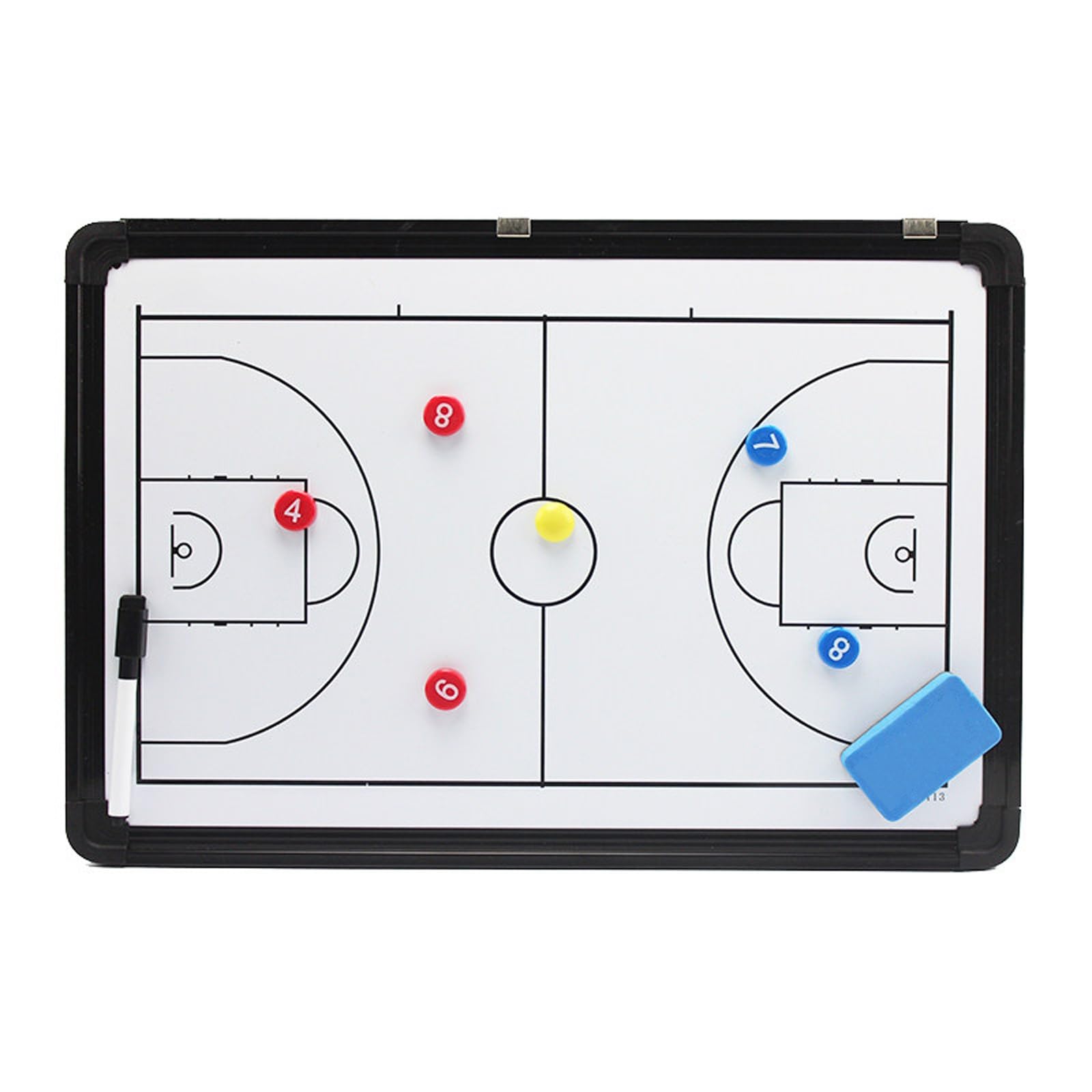 Solides Basketball-Coaching-Board, Doppelseitiges Basketball-Klemmbrett for Trainer, Glatte Schreiboberfläche, Leicht zu Tragen, Tragbar und Effizient