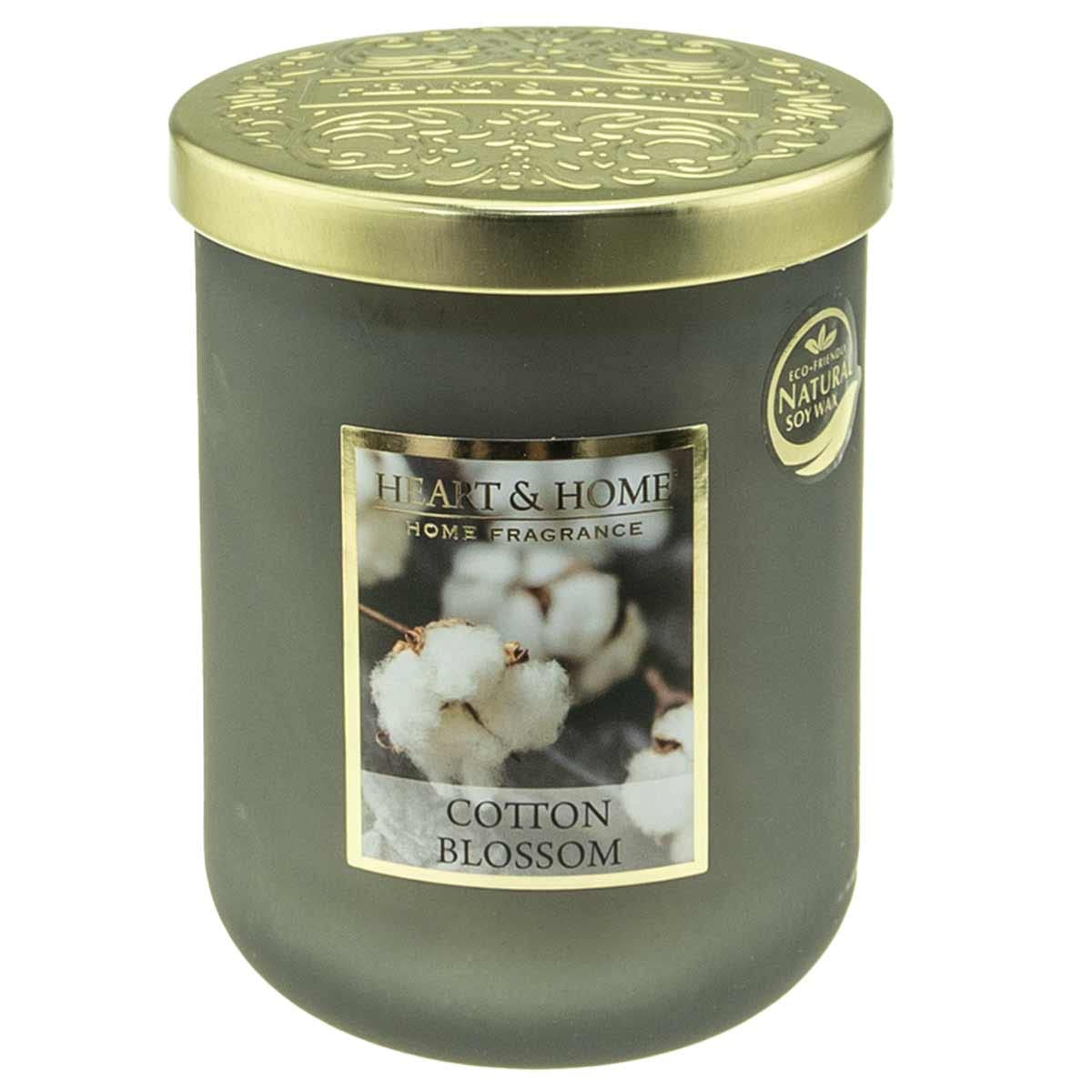 Heart & Home Large Jar Scented Candle 320 g - 75 h Cotton Flower