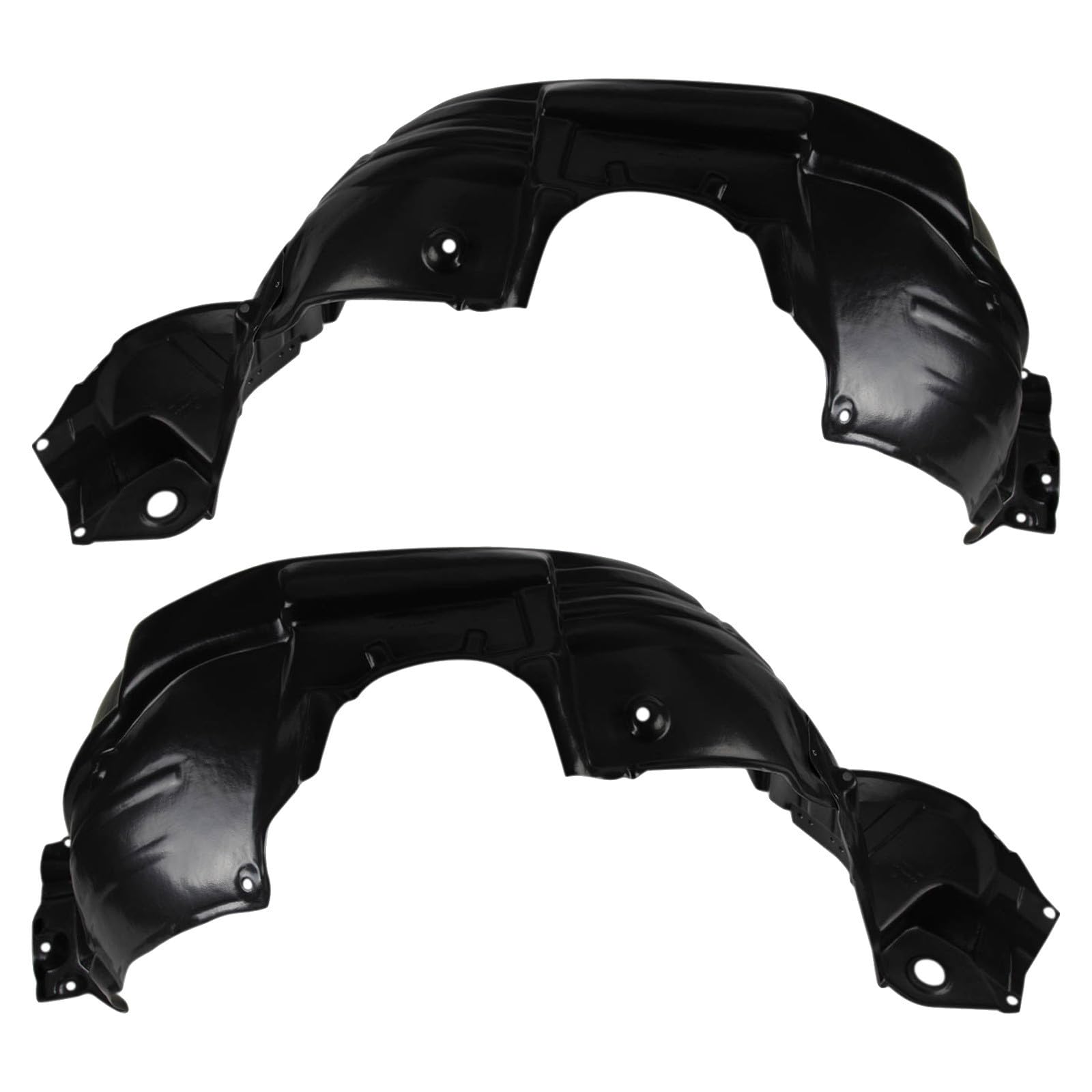 TRQ Front Inner Fender Liner Set Compatible with 2011-2013 Toyota Highlander TO1248180 TO1249180