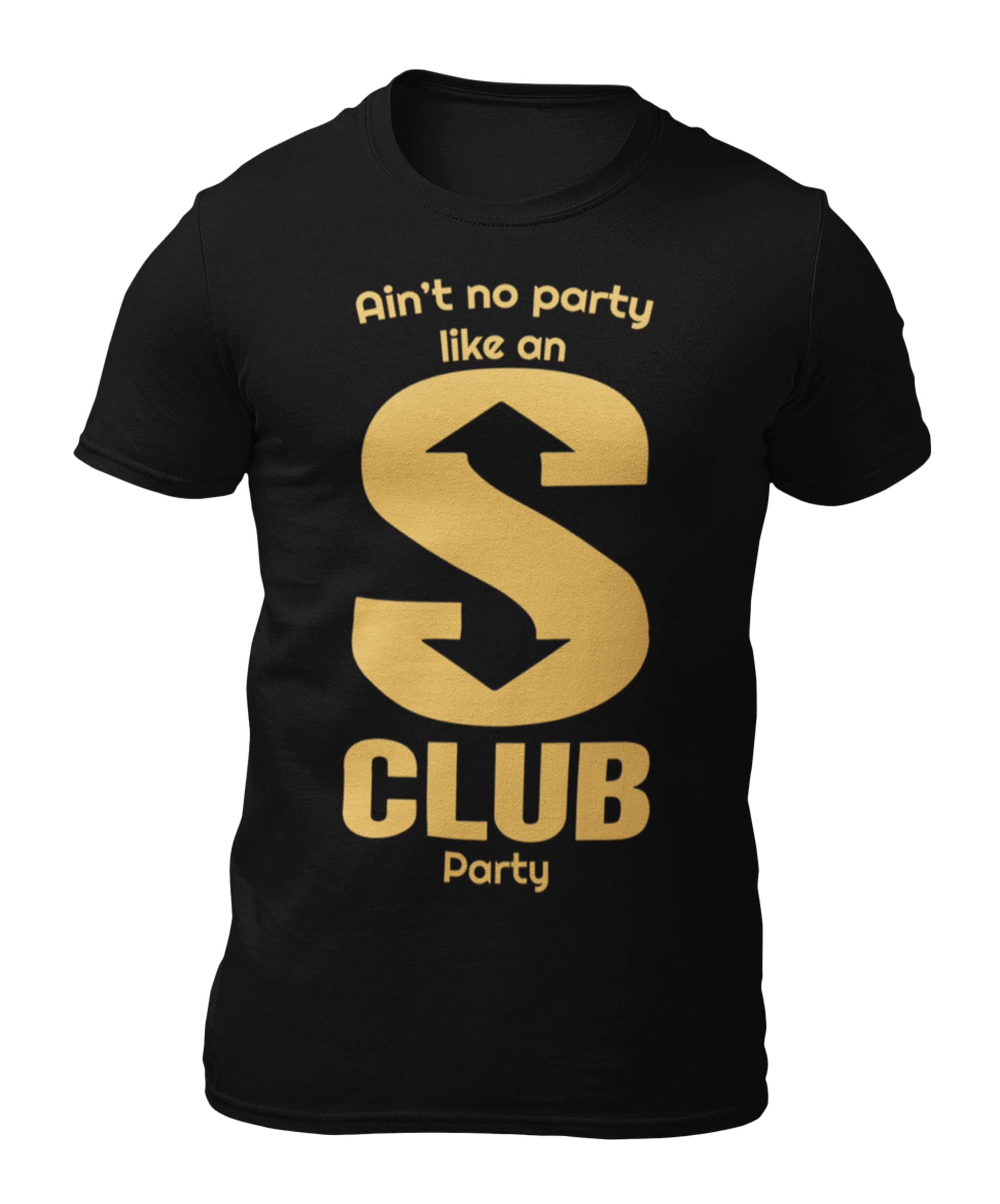 Popsicleco S Club 7 Party T-Shirt 2023 UK 90's Music Band Shirt Adults, Kids, Black & White