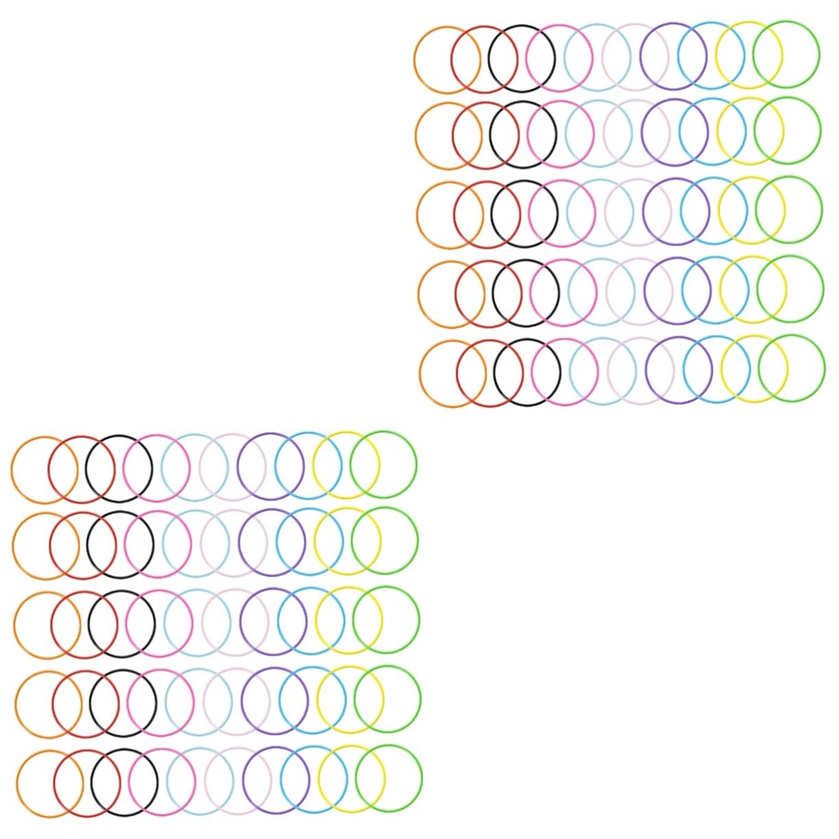 TENDYCOCO 1set Rubber Band Bracelet Yule Chistmas Ca Trendy Accessories Stocking Stuffers Women's Birthday Bracelets for Women Small Hair Ties 25pcs