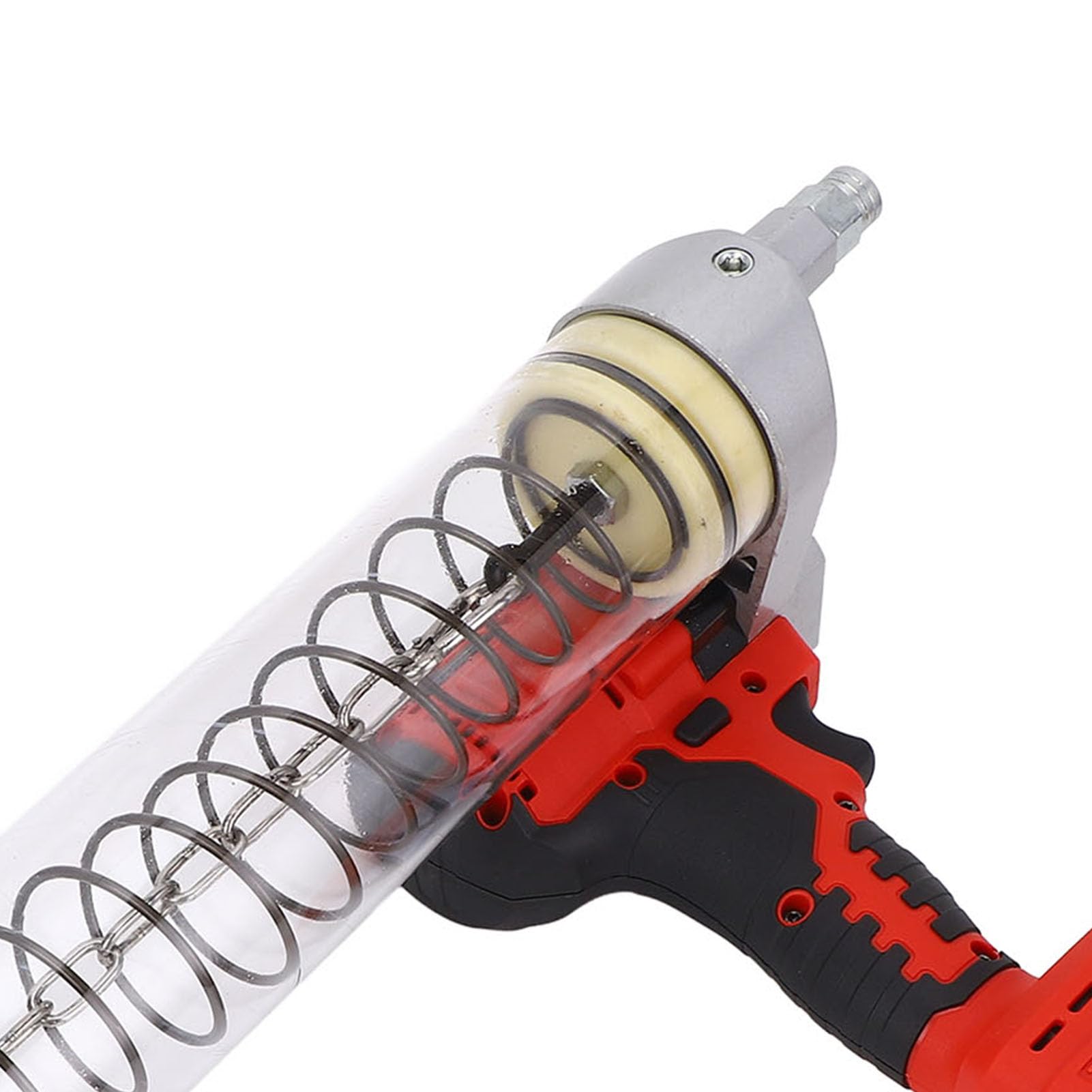 Pistola de Engrase Eléctrica, Pistola de Engrase Inalámbrica de 12 000 PSI con Luces LED Integradas, Diseño de Lubricación Automática, Caudal Ajustable, para Fábricas