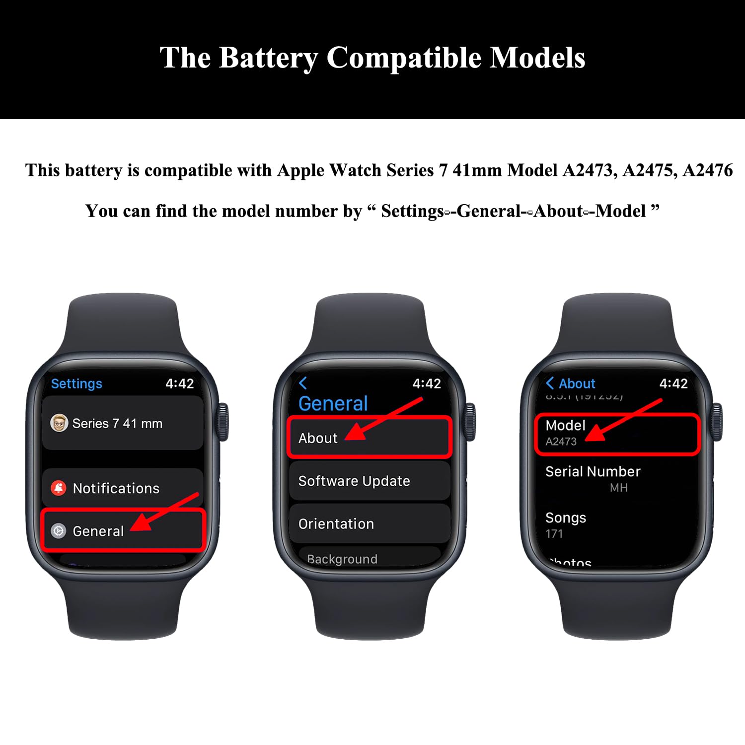Amazon.com: LOZOP Battery Replacement Kits for Apple Watch Series