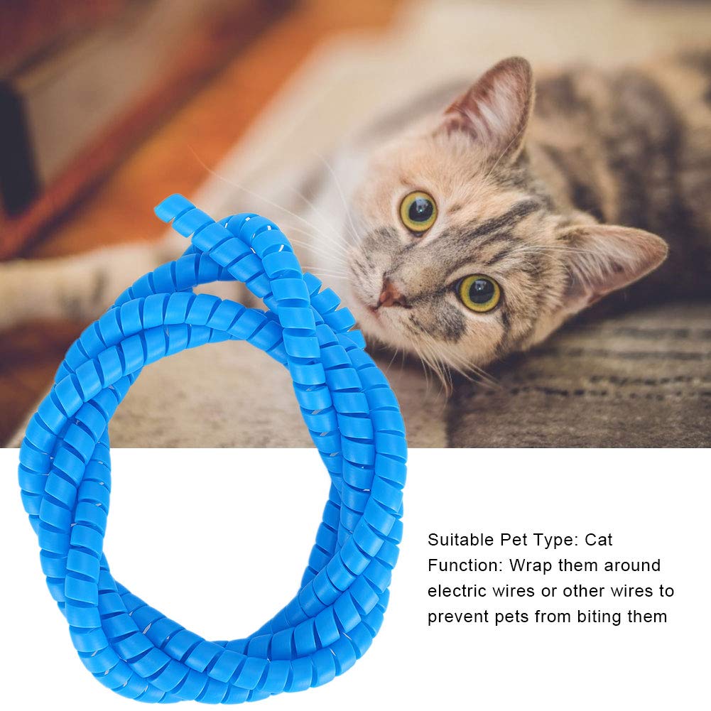 Pet Wire Protector 5.9ft Flexible Cable Tidy Sleeve Spiral Cat Dog Chew