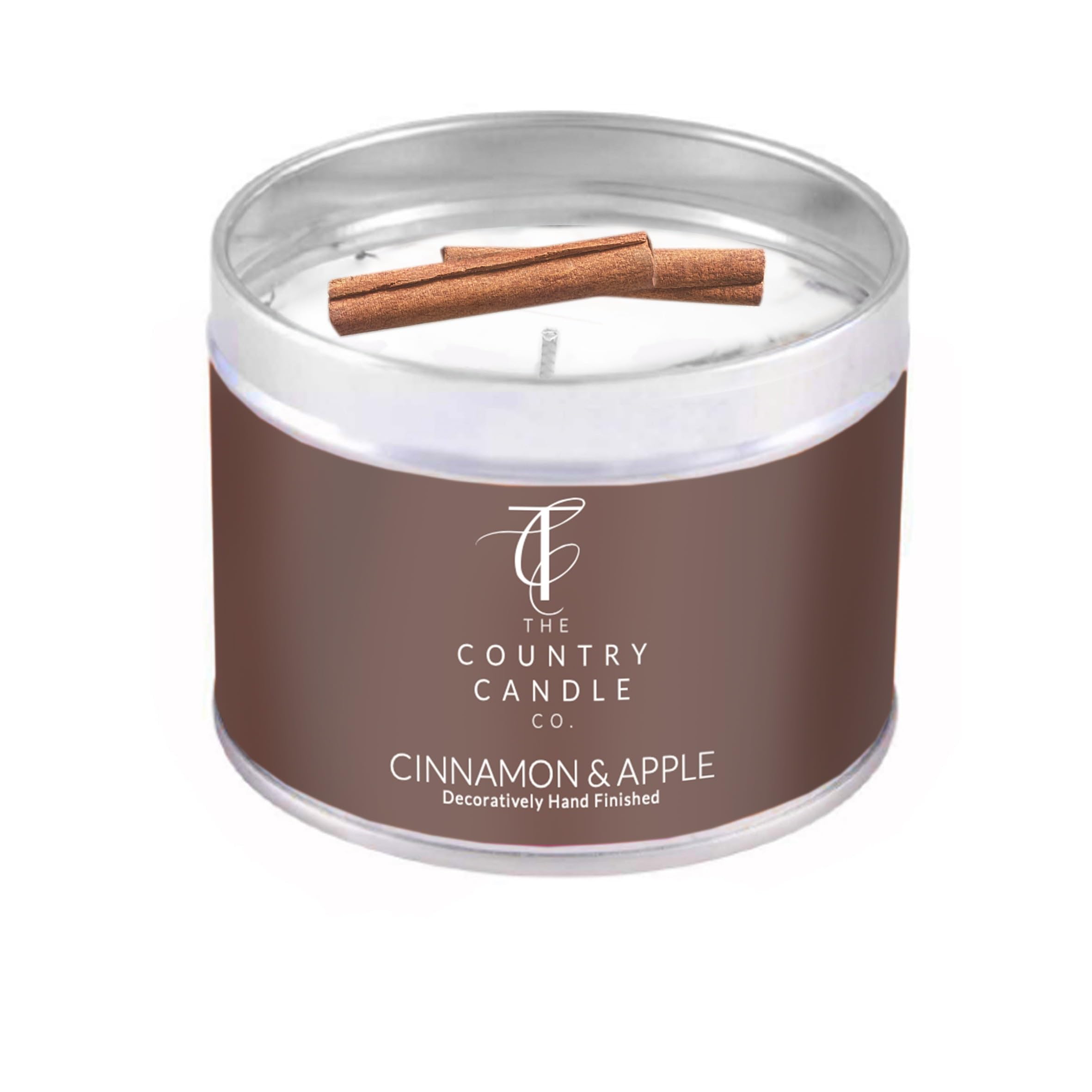 The Country Candle Co. Pastels Range Candle Tin - Cinnamon & Apple