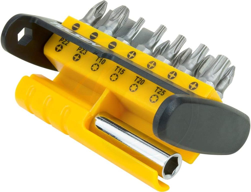 TOLSEN 15pcs Magnetic Bit Holder Set for Cordless Screwdriver Screw Gun Drill
