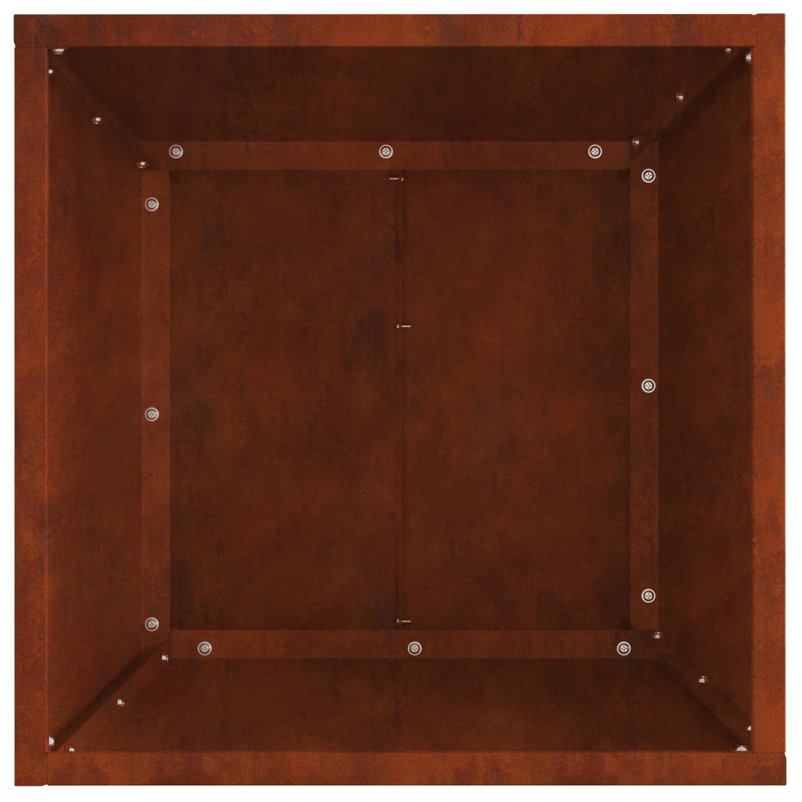 Kwadratowy stalowy palenisko 40 x 40 x 35 cm