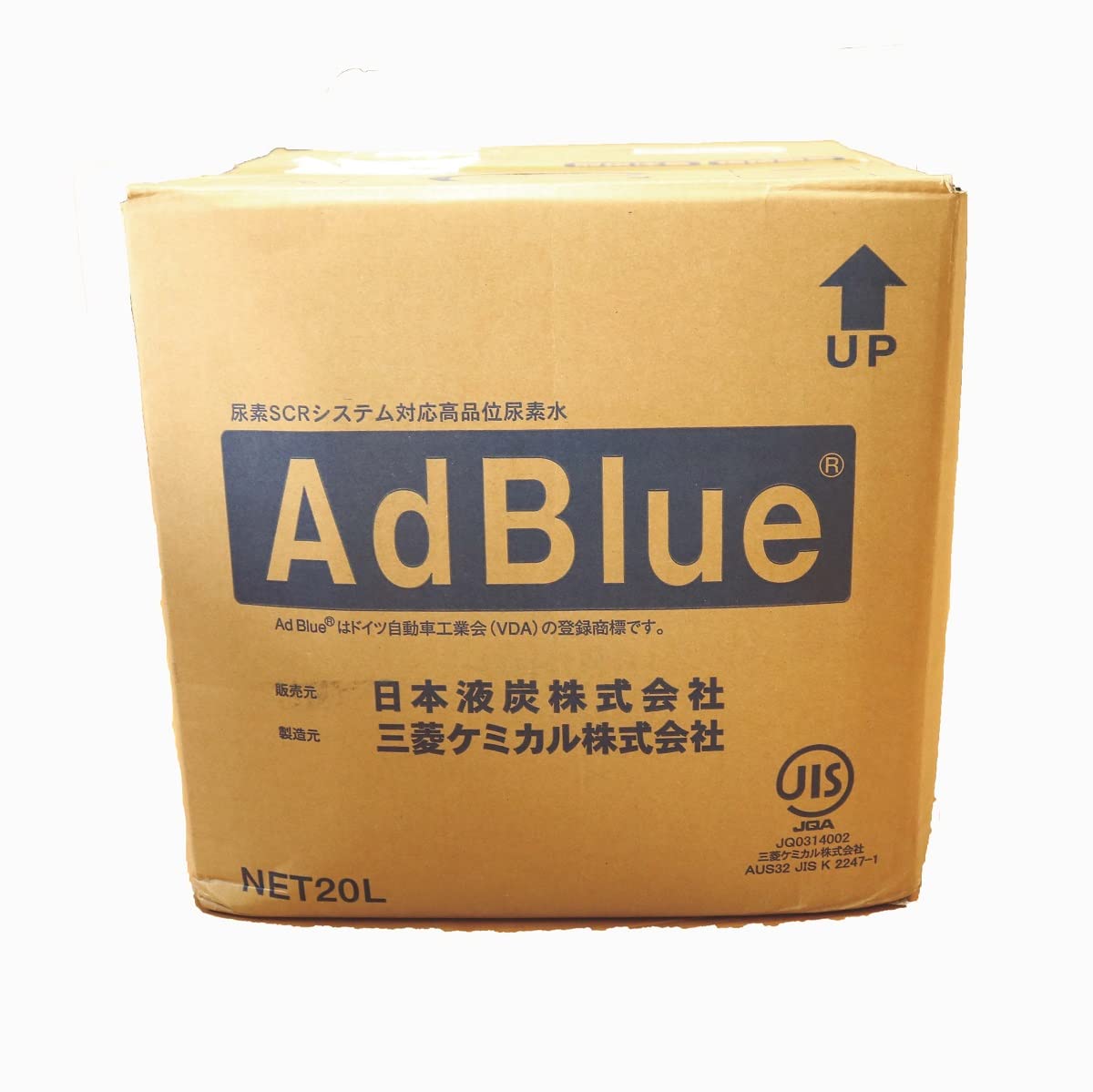AdBlue アドブルー　20L 1箱　三菱ケミカル 20L*1箱）アドブルー Adblue 高品位尿素水 20L 株式会社IKA 日本製