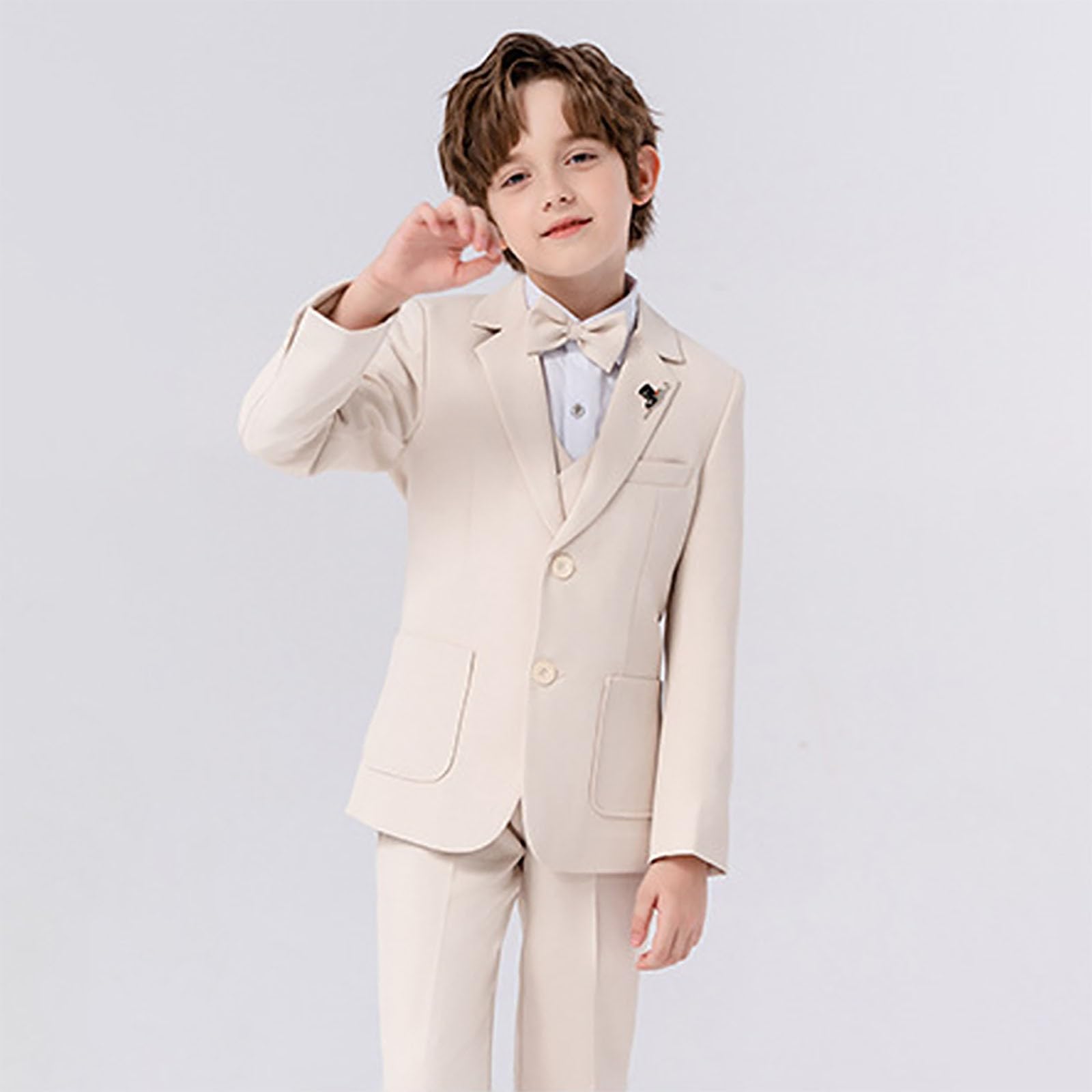 Traje de bautizo azul para niños, vacaciones, al aire libre, piano suave, hosting, actuación, traje de 12 años