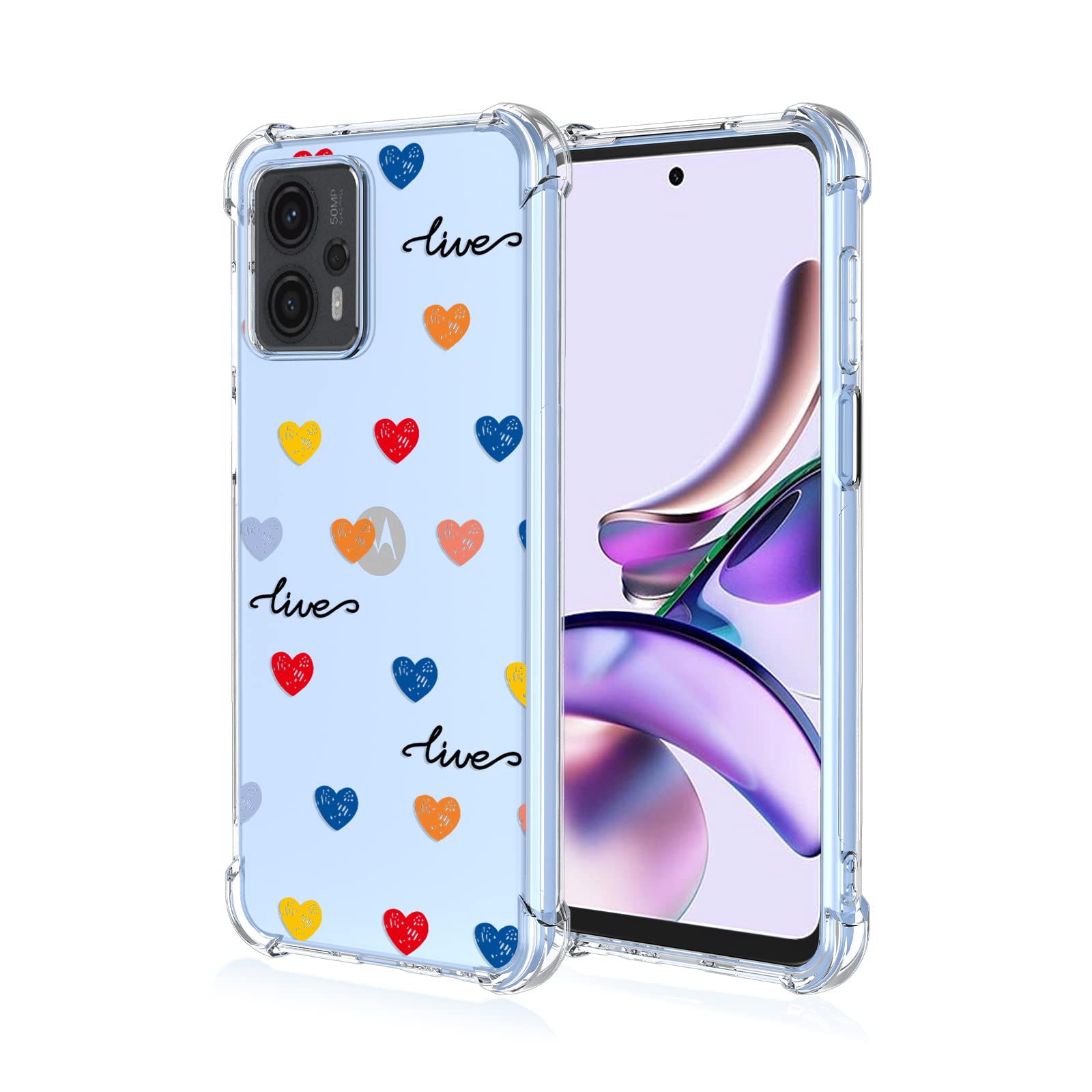 WOBURN Motivo di Stampa Dipinto Cover per Motorola Moto G23 Case, Custodia in Morbida Silicone TPU Anti-Graffio Antiurto Protettiva Shell Bumper (A33