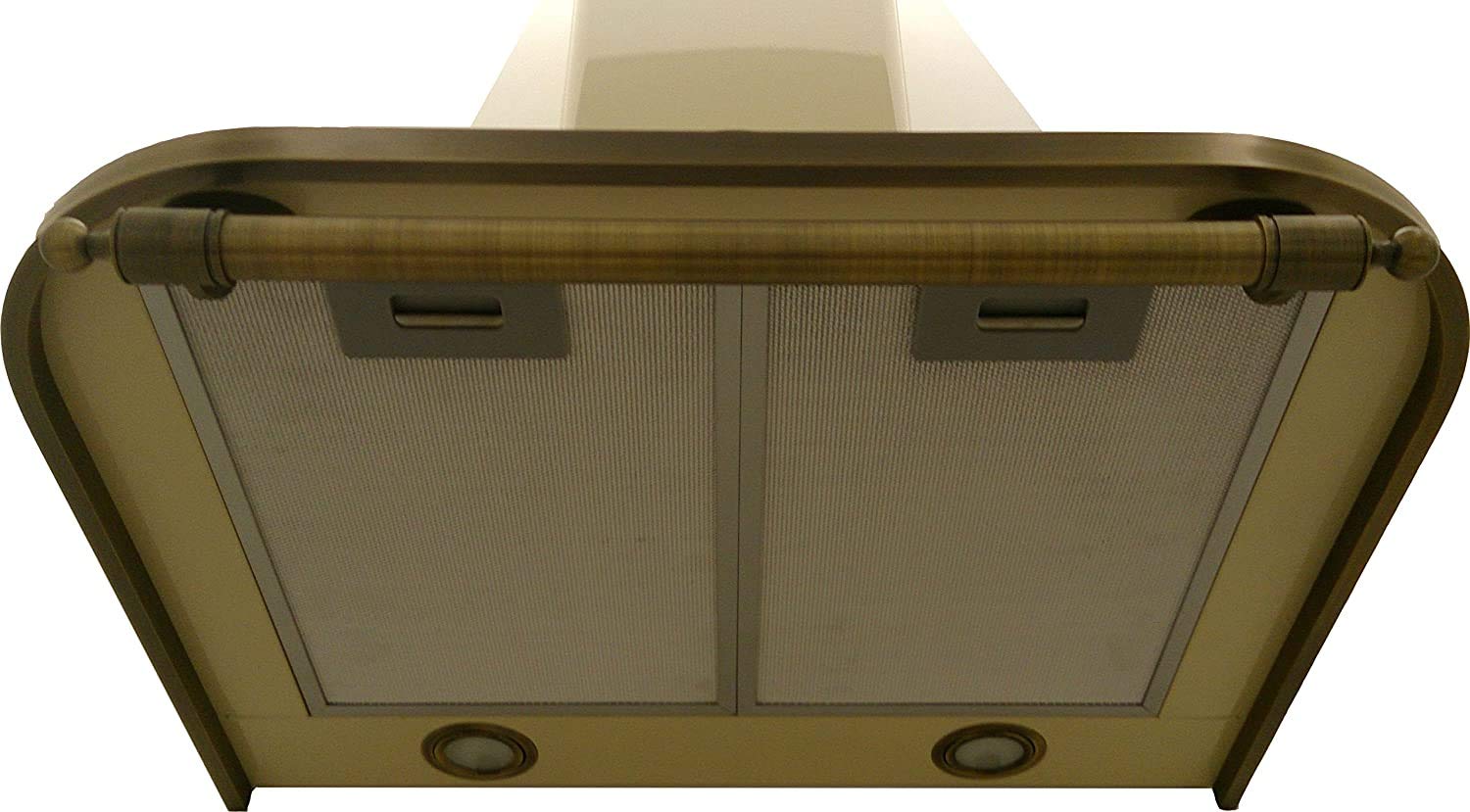 Kaiser Empire cappa aspirante a parete 60 cm/Avorio – Empire/manico – bronzo/motore potente 910 m³/h/ESSE/retrò/incl. Filtro a carbone attivo/scarico aria convezione