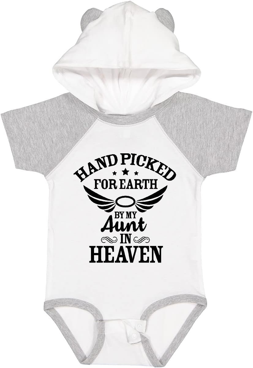 inktastic Handpicked for Earth By My Aunt in Heaven with Angel Baby Bodysuit