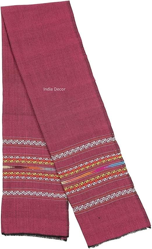 INDIADECOR Indian handwoven woollen stole, women scarf, unisex scarf, handmade woollen stole, woollen scarf - Image 2