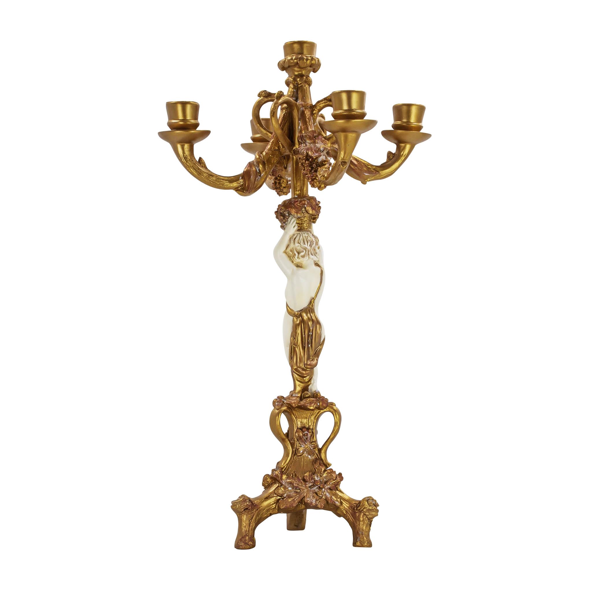 Design Toscano Candélabre la récolte du chérubin (jeu de 2)