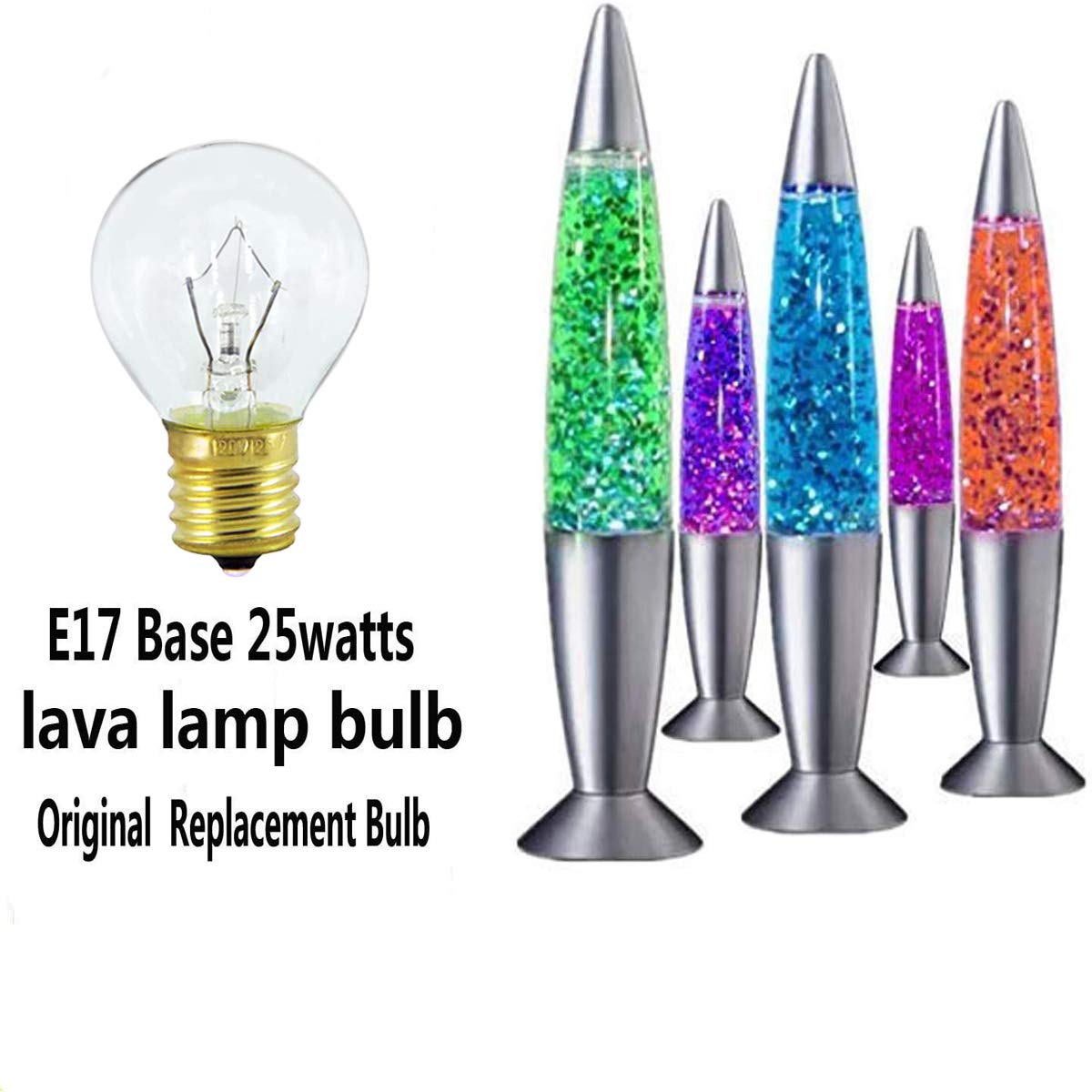 Lava Lamp Bulbs ,8 Pack 25 Watt The Lava Original Replacement Bulb for