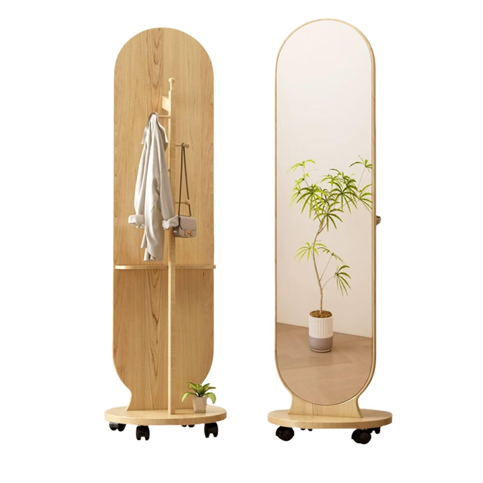 全身鏡 ハンガーフック付き 全身鏡 姿見鏡 ハンガーフック アーチ形 ハンガーフック付き鏡