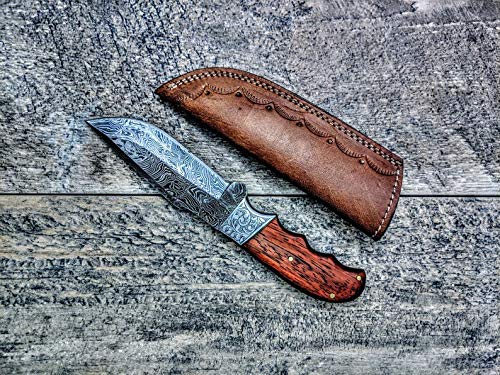 KE-0371-HK Custom Handmade Damascus Knives-8.5