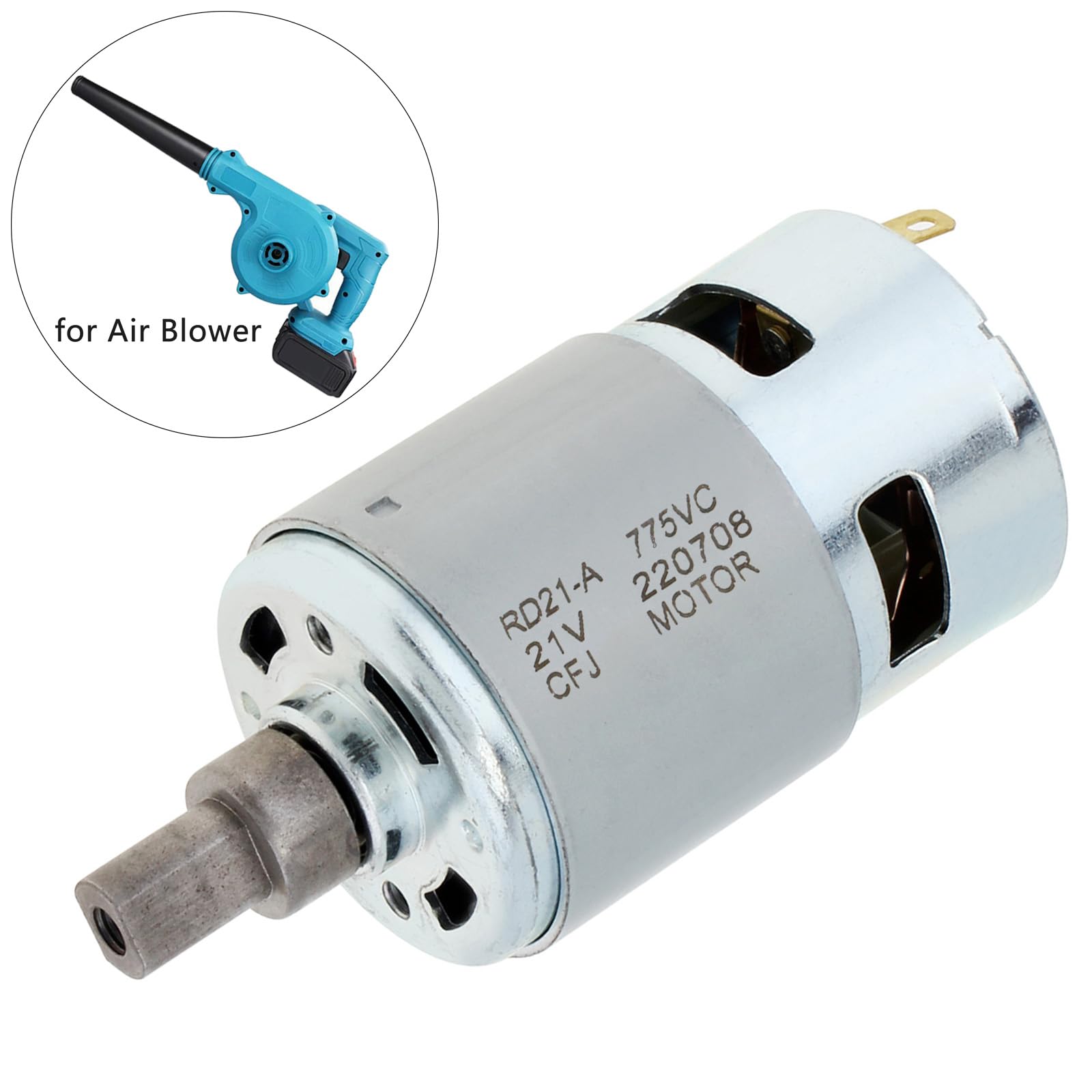 ChgImposs 775 DC Motor 18-21V 15000RPM Hochgeschwindigkeits-Gebläsemotor Elektrische Maschinen Werkzeuge für Staubsammler/Industrielle Rußgebläse