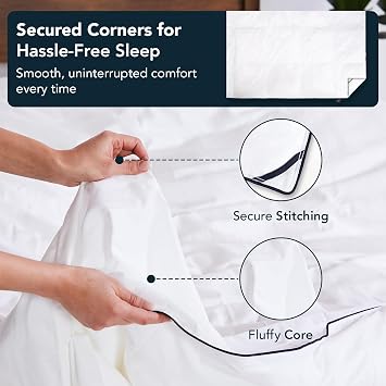 Lull Original Duvet - Millions of Premium Hypoallergenic Fibers - Synthetic, Clump-Resistant Fill (Full/Queen)
