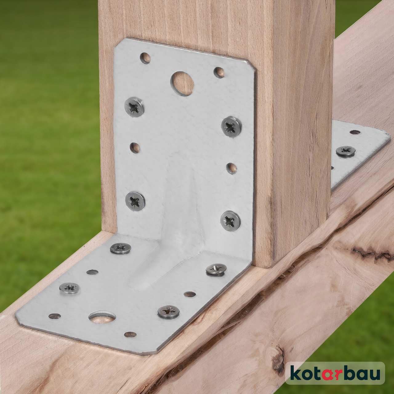 KOTARBAU® 50 Piezas Conectores En Ángulo - Acero Galvanizado - 60 x 60 x 45 mm - Plata - Escuadras Metálicas - 90 Grados - Escuadras Para Madera - Fácil Montaje - Resistente A La Corrosión