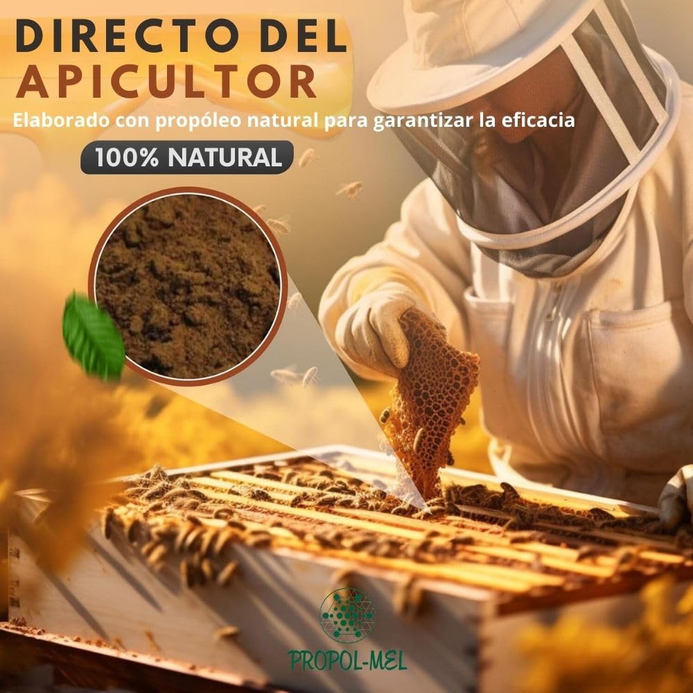 Extracto de Propóleo en Polvo Soluble | 100 gramos | 100% Natural | Soluble en Agua y Líquidos | Própolis Natural | Ideal para Bebidas y Recetas